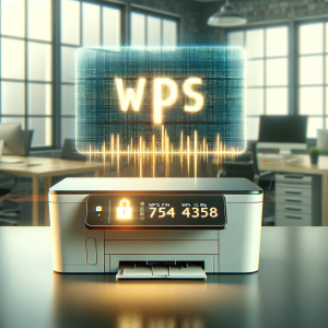 HP printer WPS PIN location