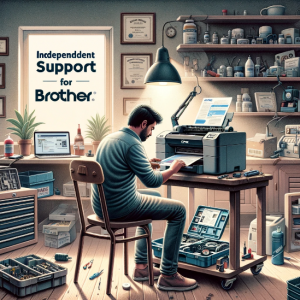 Independent support for brother printer